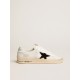 Men's Stardan in white mesh with black suede star