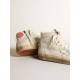 Francy sneakers in ivory canvas with white leather star