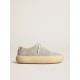 Men’s Space-Star shoes in ice-gray suede with shearling lining