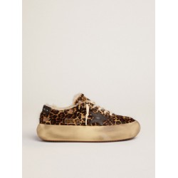 Men's Space-Star in animal print pony skin and shearling lining
