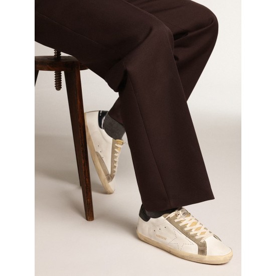 Men's Super-Star with perforated star and blue heel tab