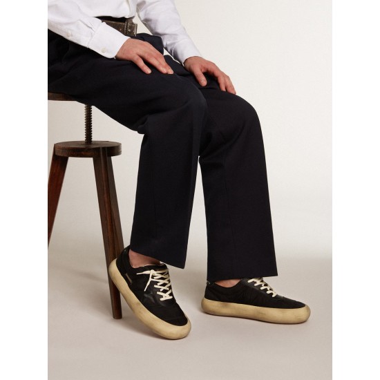 Men’s Space-Star in nylon with black leather star and heel tab