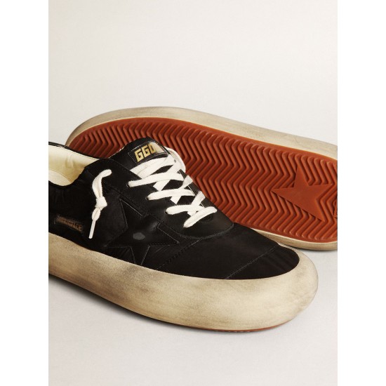 Men’s Space-Star in nylon with black leather star and heel tab