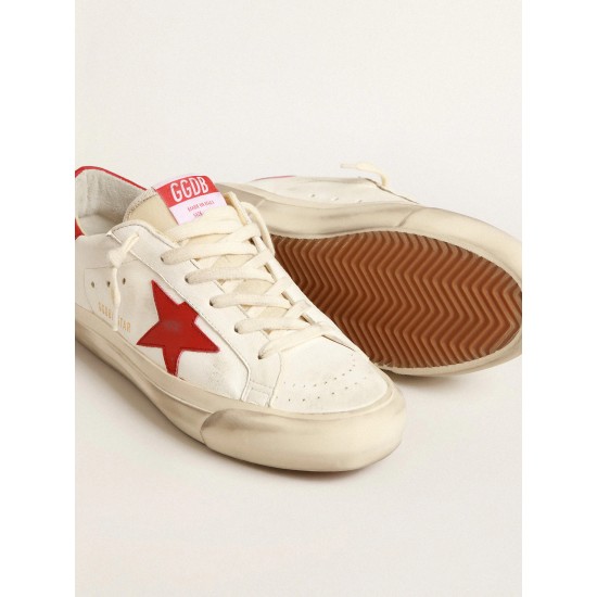 Men’s Super-Star LTD in nappa leather with red star and heel tab