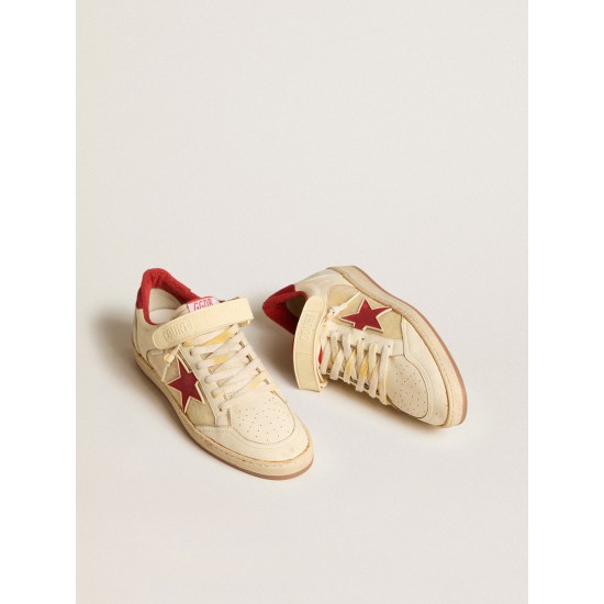 Men’s Ball Star LAB in nappa and PVC with red suede star and heel tab