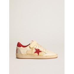 Men’s Ball Star LAB in nappa and PVC with red suede star and heel tab