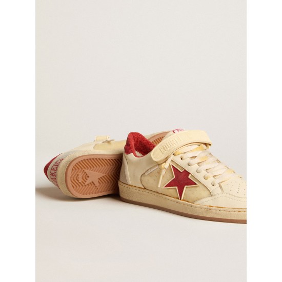 Men’s Ball Star LAB in nappa and PVC with red suede star and heel tab