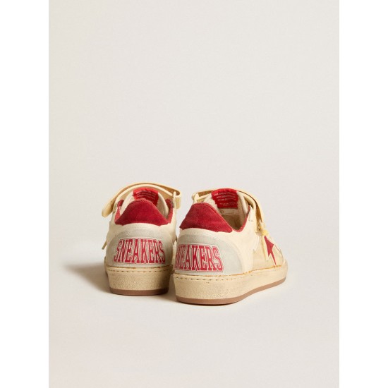 Men’s Ball Star LAB in nappa and PVC with red suede star and heel tab