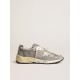 Men’s Dad-Star in suede and mesh with white leather star and heel tab