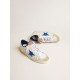 Stardan LTD in white mesh and leather with blue star and white heel tab