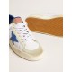 Stardan LTD in white mesh and leather with blue star and white heel tab