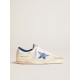 Stardan LTD in white mesh and leather with blue star and white heel tab