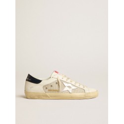 Men's Super-Star LTD in mesh and leather with silver star and blue heel tab