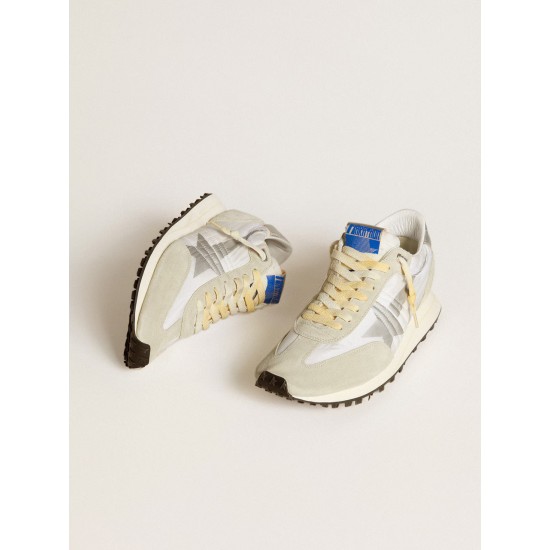 Men’s Marathon with white nylon upper and silver star