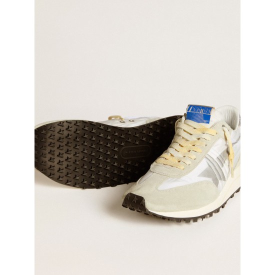 Men’s Marathon with white nylon upper and silver star