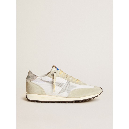 Men’s Marathon with white nylon upper and silver star