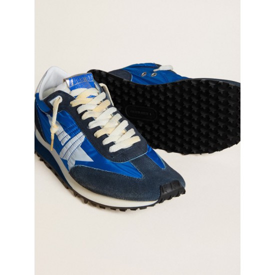 Men’s Marathon with blue nylon upper and white star
