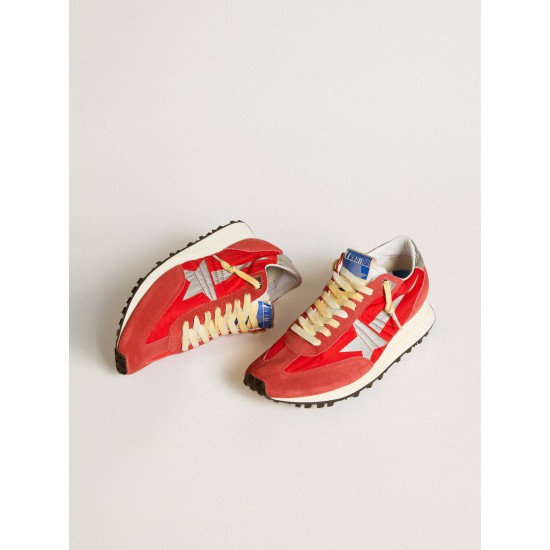 Men’s Marathon with red nylon upper and silver star