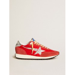 Men’s Marathon with red nylon upper and silver star