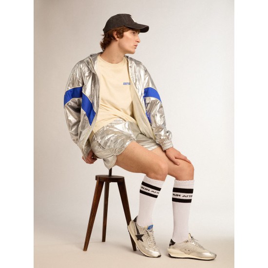 Men’s Marathon with silver ripstop nylon upper and black star