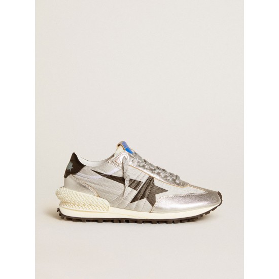 Men’s Marathon with silver ripstop nylon upper and black star
