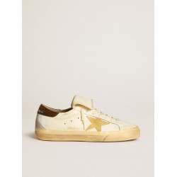 Men's Super-Star LTD in nappa with suede star and brown heel tab