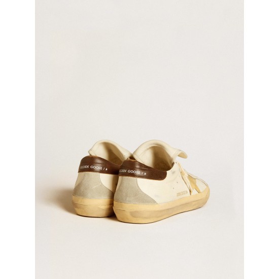 Men's Super-Star LTD in nappa with suede star and brown heel tab