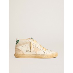 Mid Star in nappa with textured rubber star and cream cotton flash