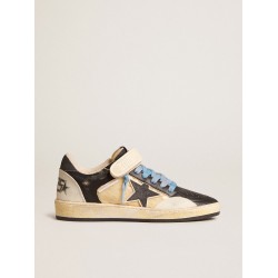 Men’s Ball Star Pro in black leather with Velcro strap