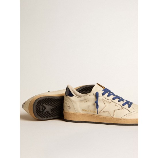 Ball Star LTD with embroidered star and blue patent leather heel tab