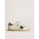 Super-Star with green snake-print suede star and purple heel tab