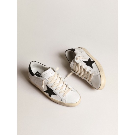 Women’s Super-Star with a black Swarovski crystal star and heel tab