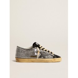 Super-Star LTD with Swarovski crystals and black leather star