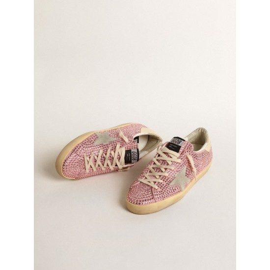 Super-Star LTD with suede star and pink Swarovski crystals