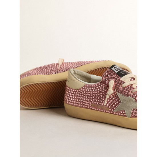 Super-Star LTD with suede star and pink Swarovski crystals