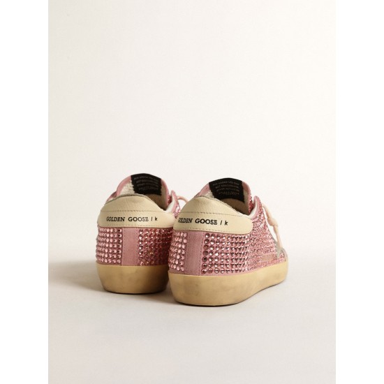 Super-Star LTD with suede star and pink Swarovski crystals