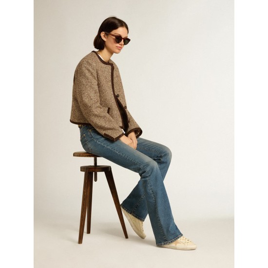 Women’s Super-Star LTD in nappa with suede star and heel tab