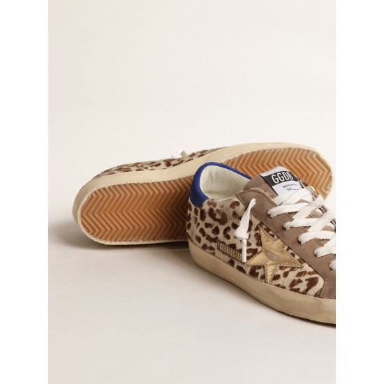Super-Star LTD in pony skin with gold star and suede heel tab