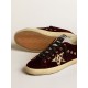 Women's Super-Star LTD in velvet with pony skin star and glitter tongue