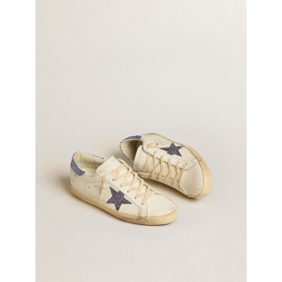 Women’s Super-Star LTD with suede star and heel tab with Swarovski crystals