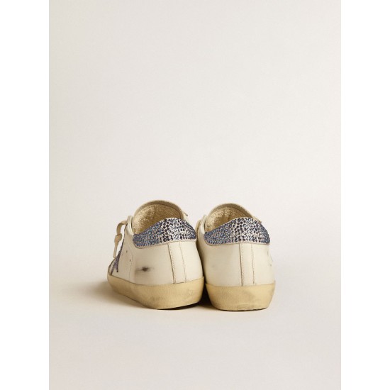 Women’s Super-Star LTD with suede star and heel tab with Swarovski crystals