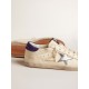 Super-Star LTD in nappa with metallic star and purple suede heel tab