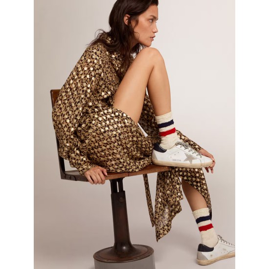 Super-Star with suede star and blue heel tab