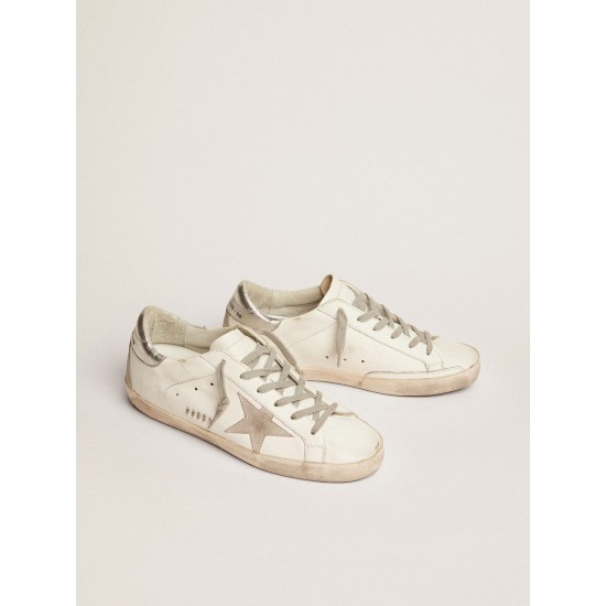 Super-Star with silver heel tab and metal stud lettering