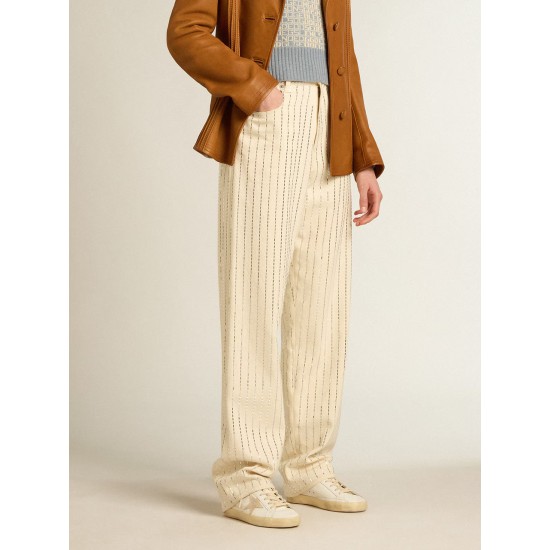 Women's Super-Star with a suede star and peach-pink glitter heel tab