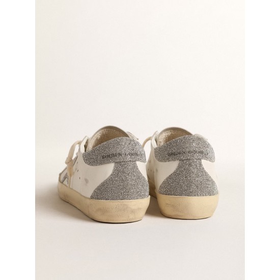 Women’s Super-Star with silver Swarovski crystal star and heel tab