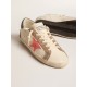 Women's Super-Star LTD with pink gabardine star and gray suede heel tab
