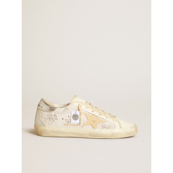 Super-Star LTD with Swarovski crystals and smoke gray leather star