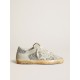 Women's Super-Star in silver glitter with ice-gray star and inserts