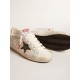 Women's Super-Star with lizard print with green star and platinum heel tab